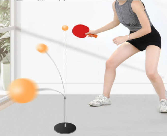 실내 탁구 연습 키트 스매싱 리시브 자세 라켓미포함, 1개