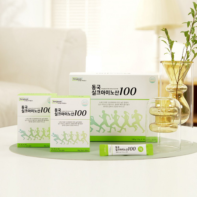 동국 실크 아미노산 100 2개월분 프리미엄 펩타이드 단백질, 180g, 1세트