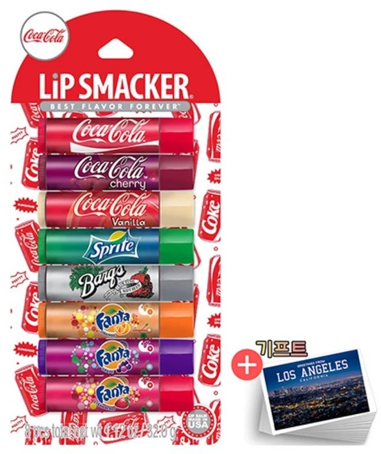 립스매커 립밤 코카콜라 파티팩 8개입 +기프트, 1개, 32g - 쿠팡