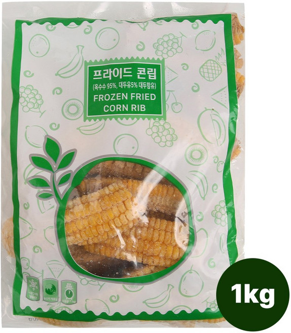 산들네이처 냉동 프라이드 콘립 1kg, 1개