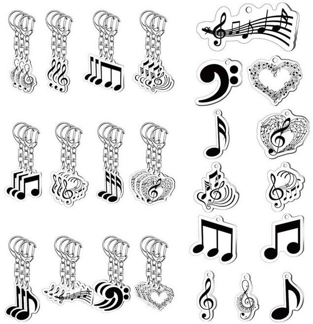 Tondiamo 48피스 봄 여름 파티 선물 키체인 선물 티 파티 그루비 카지노 서핑 보드 티키 키체인 벌크 파스텔 색상 원사이즈