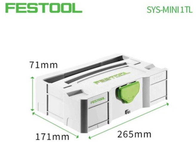 FESTOOL 시스테이너 포트 다기능 자동차 가정용 하드웨어 액세서리 보관함 미니 SYS-MINI 1 TL TRA M112