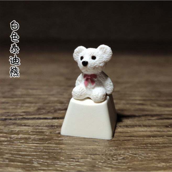 키보드 소리나는 키캡 오리소리 게이밍 귀여운 마우스 기계식 러버덕 부품 긍정 에너지 펭귄 캐릭터 수지 개성축 기계, 규격 없음, Baixion 1개, 규격 없음