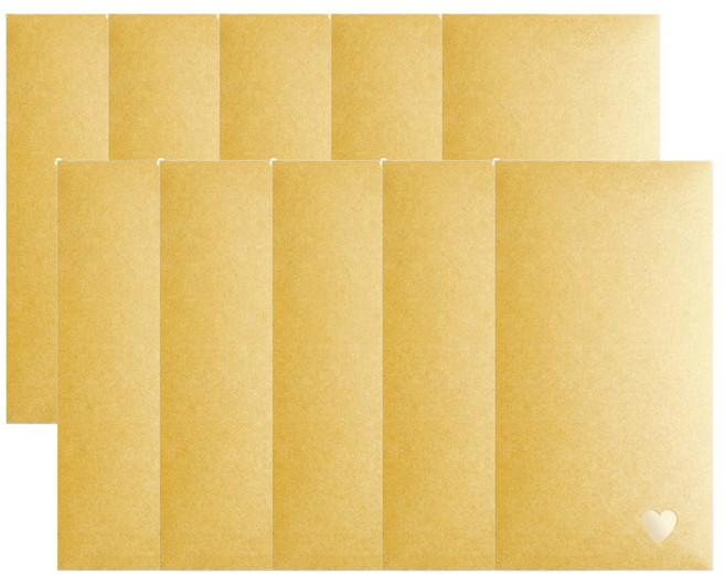 몯 용돈봉투 현금 돈 봉투, 골드, 10개