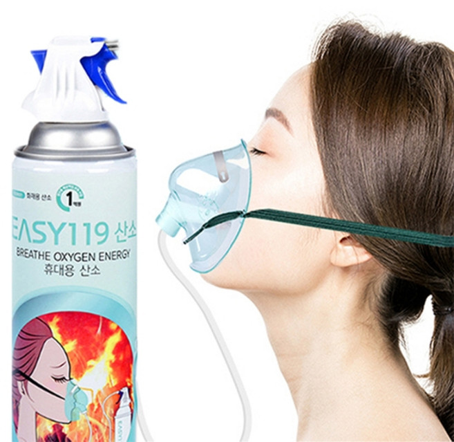 휴대용산소캔 산소호흡기 가정용 화재대피용 대용량, 1개