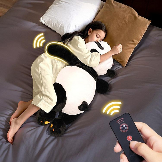 팬다 토닥이인형 자동 전동 수면 패드 보조기기 토닥토닥 손바닥 도우미, 대형 판다