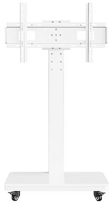 移動式電視架 高度可調 承重50KG, 1個, 旋轉電視支架升級款[32- 70英寸]橫豎屏自由旋轉 雪花白