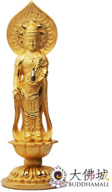 大佛城 觀世音菩薩 站立金像, 一尊, 1個