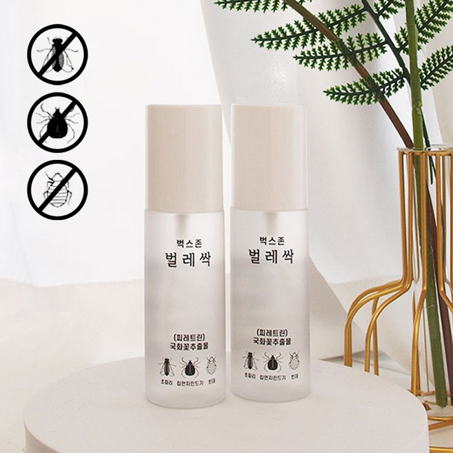벌레싹 빈대 베드버그 진드기 전용 안전한 천연 피레트린 퇴치제 제거제 벅스존, 80ml, 1개