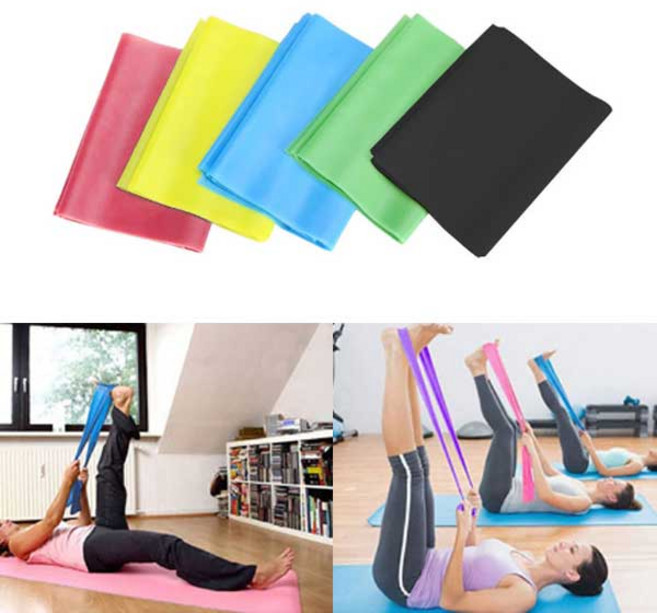 두께별 라텍스 실리콘 고무 운동 요가밴드 헬스 탄력 저항 스쿼트 원형 끈형 런지 근력 엉덩이 힙업 고무밴드 필라테스, 레드 (두께0.65mm)