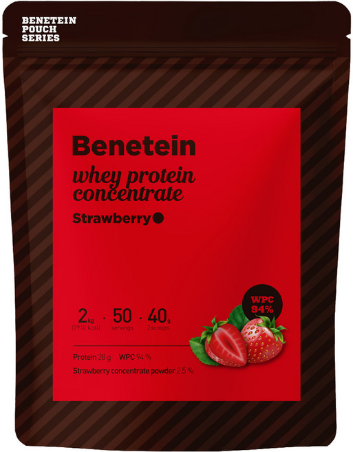 베네틴 포대유청 단백질 보충제 WPC 딸기맛, 1개, 2kg
