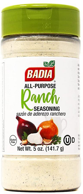 Badia Ranch 시즈닝 파우더 141.7g(5온스) - 드레싱 딥 고기 야채 및 간식을 위한 다목적 랜치 맛, 5 Ounce (Pack of 1), 141.7g, 1개