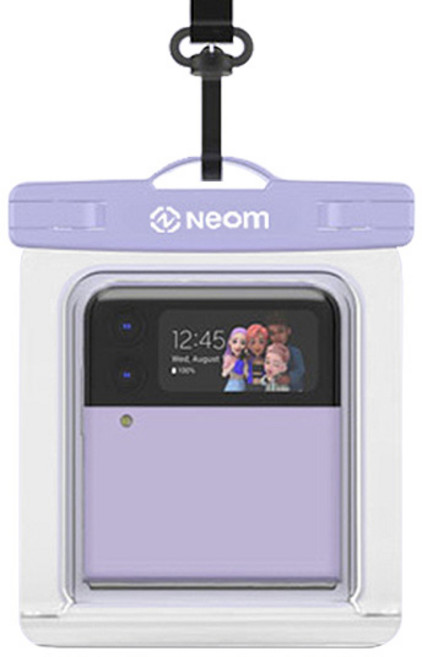 Z플립 전용 접히는 방수팩 넥스트랩 암밴드 세트 제트플립, 라벤더, 1개