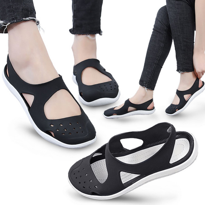 스토리원 여성 아쿠아 방수 스포티 PVC 젤리 샌들 슈즈 SH-WSP-6008