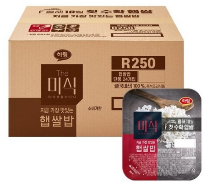 더미식 햅쌀밥, 200g, 24개