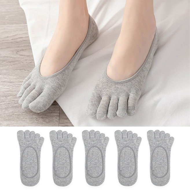 프로암스 여성용 순면 발가락 누드덧신