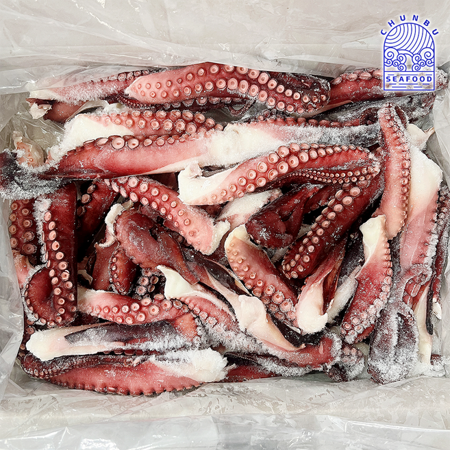 냉동 자숙 문어다리 마다가스카르 데친 문어 대용량, 1박스, 8kg 소소사이즈