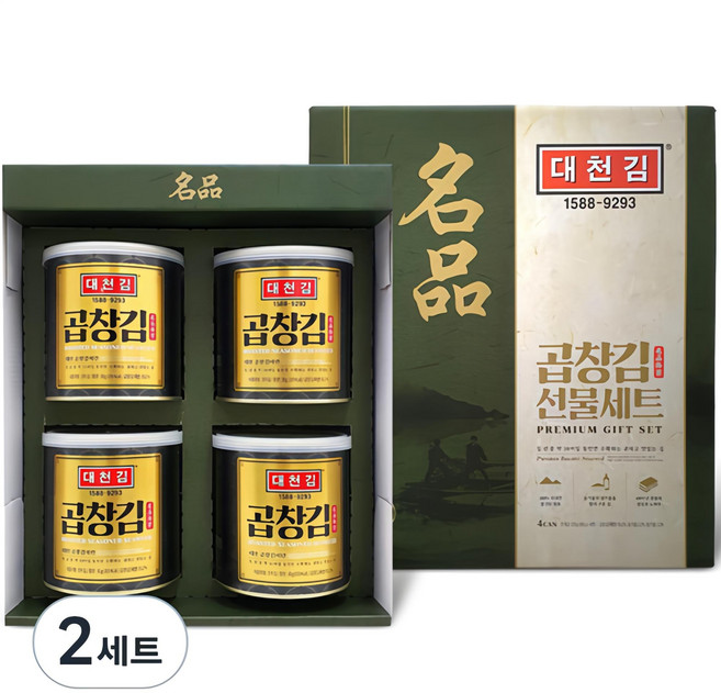 대천김 곱창 캔김 4p, 2세트