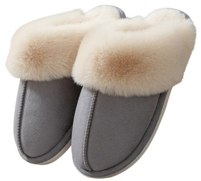 베르슈어 방한 퍼 슬리퍼