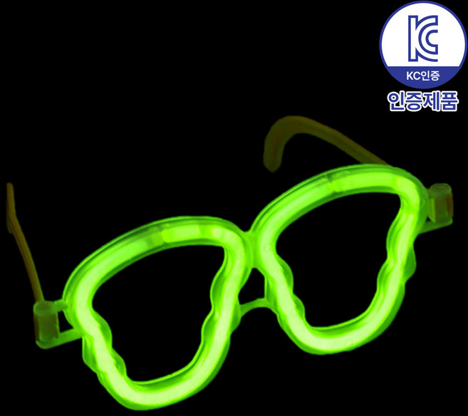 로앤제이 야광봉 야광 소품 스틱 팔찌 클럽 콘서트 축제 할로윈 파티용품, 1개, 유령안경