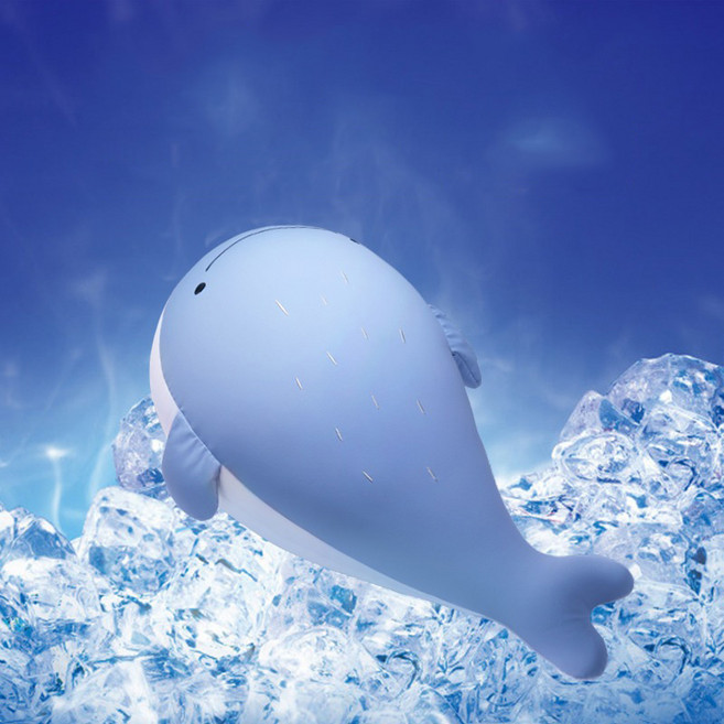 새하영 냉감바디필로우 아이스 고래 쿠션 여자가 잠자는 쿨링 피겨 인형 뽀글이 졸업 선물