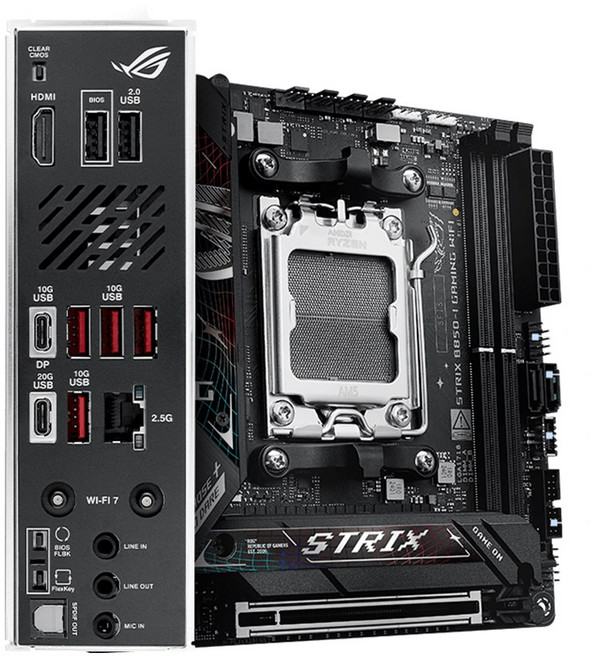 ASUS ROG STRIX B850-I GAMING WIFI STCOM 에이수스 컴퓨터 게이밍 PC 메인보드 AMD CPU추천 MainBoard