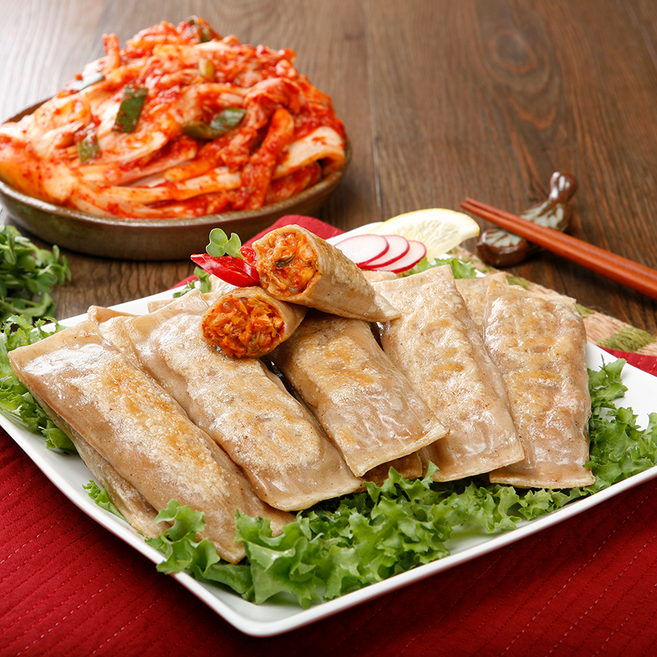 맛있는 메밀김치전병 간편미니전병, 1개, 1.4kg
