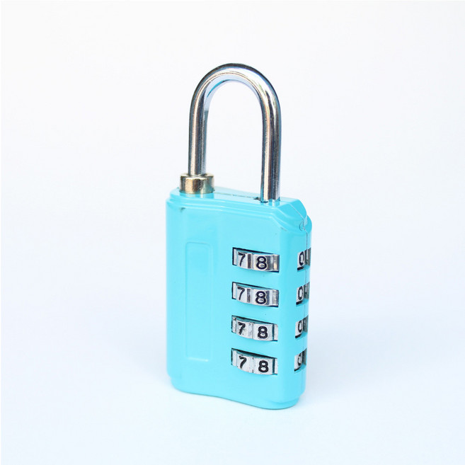 트래블큐브 여행용 안전자물쇠 4다이얼 블루, 3개