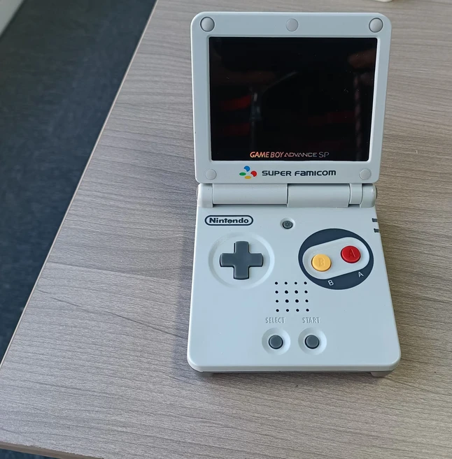 게임보이 어드밴스 SP AGS-001 리퍼비시 GBA SP 게임 콘솔 ( IPS 스크린 케이스 밝기 조절 기능 포함), 01 CHINA, 01 Original Highbright, 22 SFC