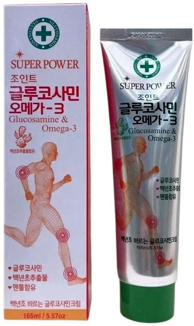 (coreon) 글루코사민 오메가-3 크림, 165ml, 4개