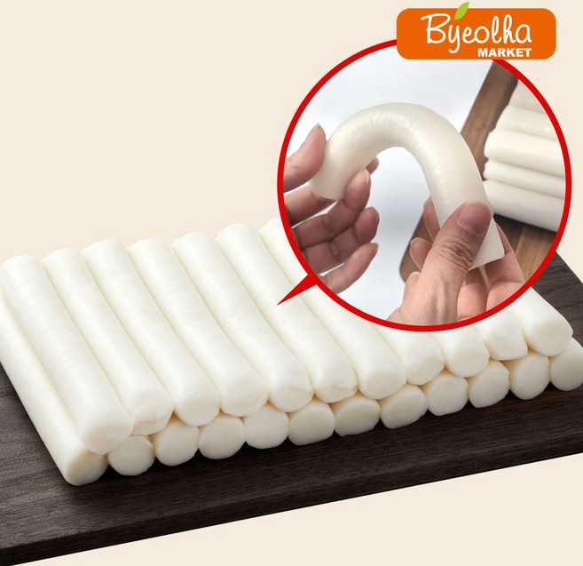 별가식품 당일생산 말랑이 쌀 가래떡 2kg 업소용 분식재료 떡 떡꼬치 소떡소떡 라볶이 물떡 간식 한국디저트, 1개