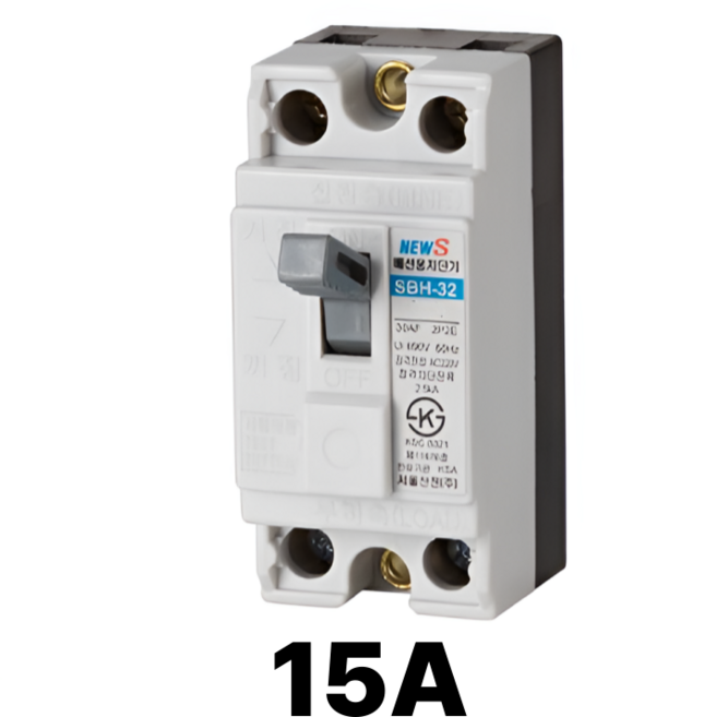 서울산전 산업용 배선차단기 SBH-32 30 AF 15A 2P, 1개