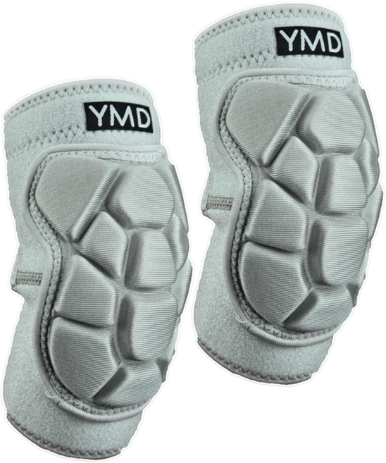 용맹두 군대 군인 스포츠 쿠션 패드 벨크로 팔꿈치보호대, 그레이, 2개