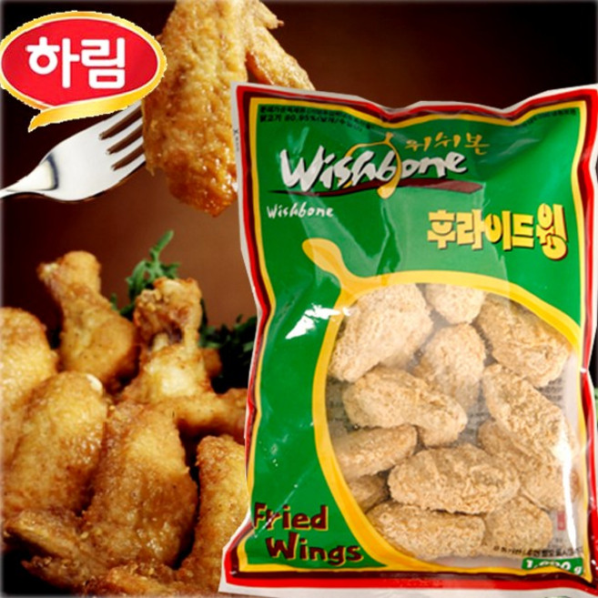 하림 위쉬본 후라이드 윙 1000g, 1kg, 1개