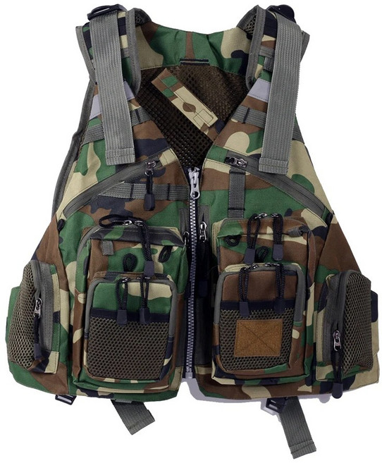 반센트 낚시조끼 루어 조끼 낚시 바다 민물 부력 계류 갯바위, 위장