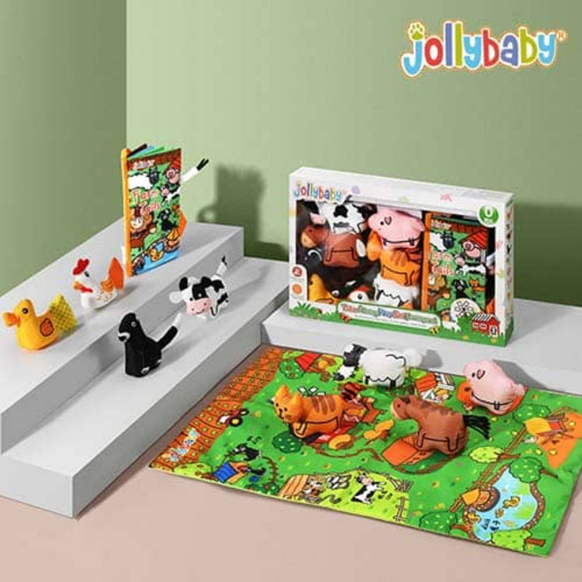 졸리베이비 플레이매트 아기 헝겊책 초점책 꼬리책 촉감놀이 인형 출산백일 선물 세트, 5. 빙하 시리즈 (NEW)