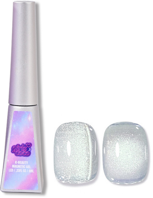 걸스코코 자석젤네일 투명 자석젤 네일 네일아트, 1개, 8ml, ATW-07