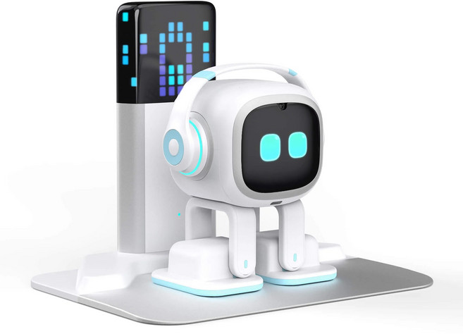 EMO 로봇 이모 고홈 챗GPT 연동 AI 미니 반려 로봇 (EMO 또는 EMO GO HOME 모델옵션 및 색상선택), EMO GO HOME(화이트)