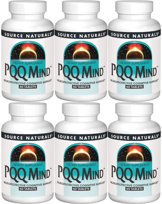 Source Naturals 소스내추럴스 PQQ 마인드 테블릿, 6개, 60정 - 쿠팡