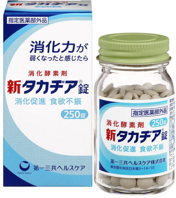 일본 다이이치산쿄 신타카지아 위장약 소화 효소제 신타카치아 250정, 1병, 1개