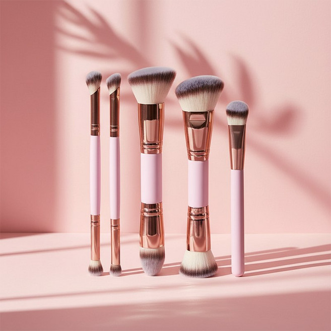 [퍼니네일] 듀얼 메이크업브러쉬 5종세트 멀티브러쉬 아이브러쉬, 1개, 메이크업 브러쉬세트 - 02