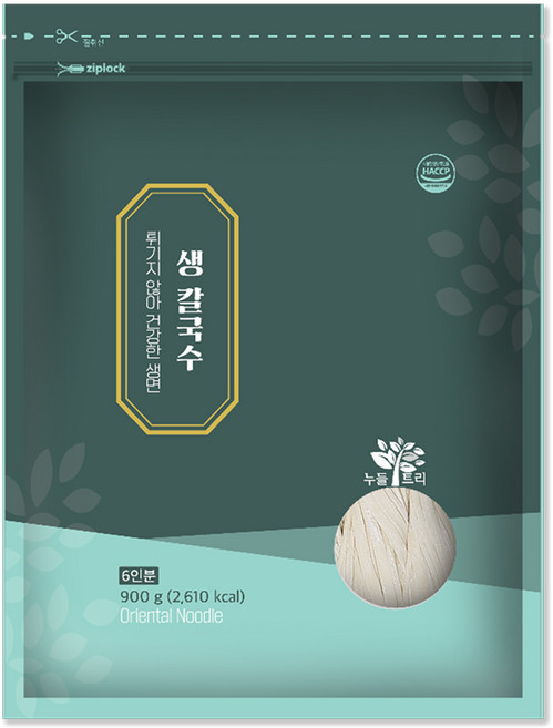 넉넉한6인분 누들트리 생칼국수 칼국수면 칼국수생면, 1개, 900g