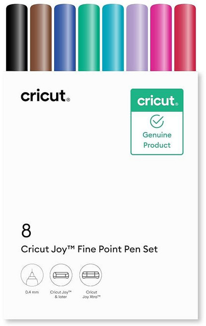Cricut - 얼티밋 가는 촉 펜 세트 색 볼펜 30팩 모음 (2, Compatible with Cricut Joy & J, 1 Count (Pack of 8)