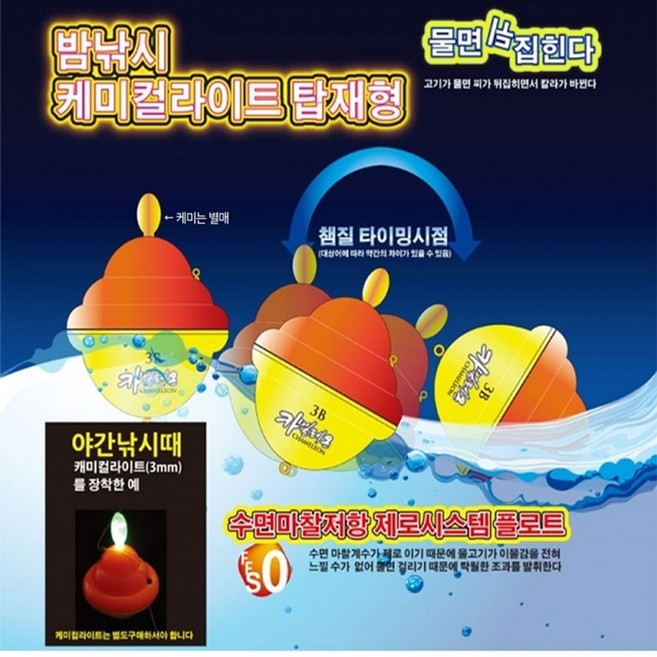 피싱인사이드 리베로 카멜레온찌 바다낚시 고리찌, 혼합색상(0호)