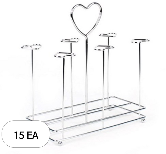 레벤호프 스텐 하트 6p 머그잔걸이, 15개, 아이보리