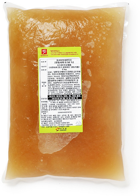 아워홈 행복한맛남 동치미맛 냉면육수, 2개, 5kg