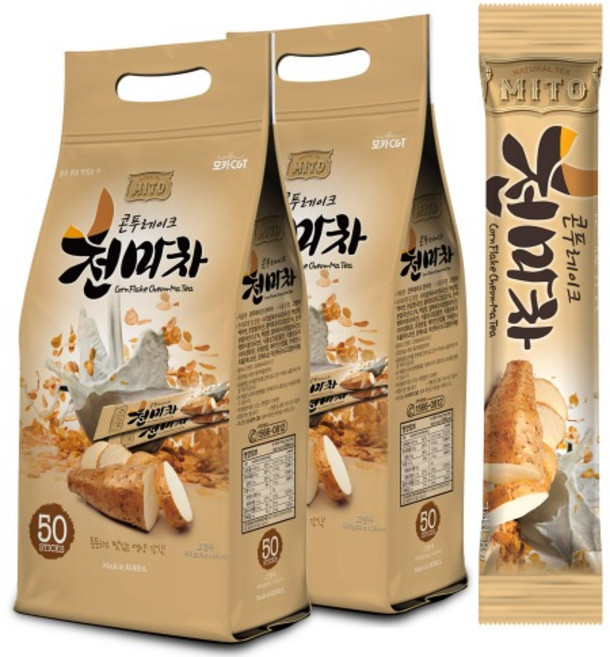 (무료배송)모카씨엔티/콘푸레이크 천마차 100T(50T+50T), 1개입, 100개, 18g