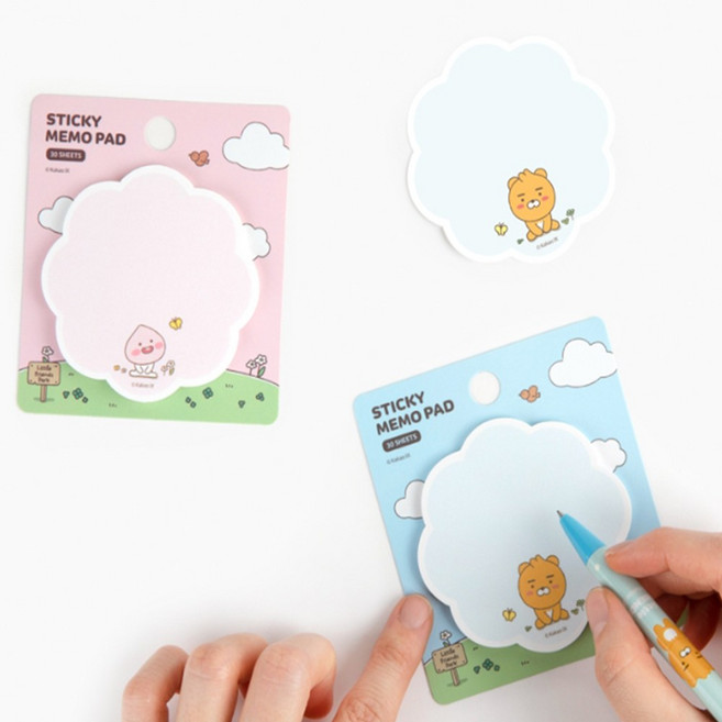미니 점착메모지 카카오 캐릭터 다꾸 할일체크, 3개, 30매, 라이언