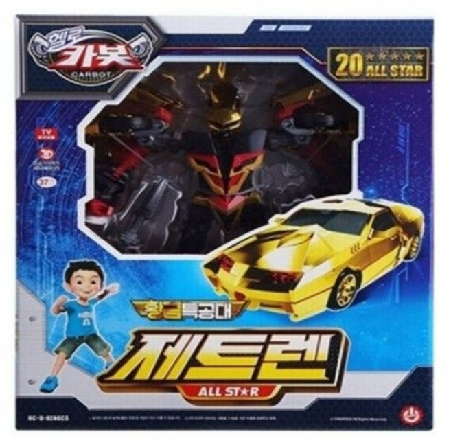 헬로카봇 황금 특공대 제트렌 올스타 로봇장난감, 혼합색상, 1개