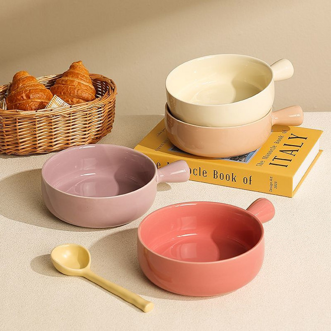 해피유통 핸드볼 과일 샐러드 그릇 jhljq, 믹스 4개입